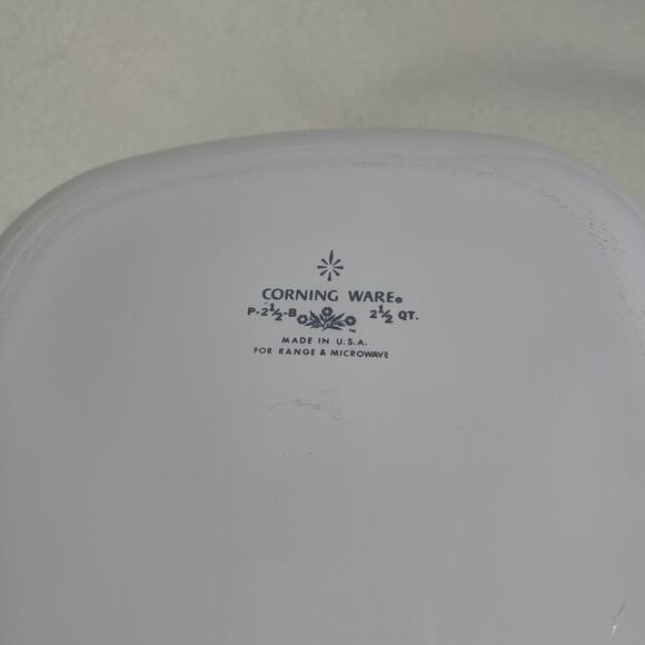 Corningware SHELL OIL Green Medallion 2 1/2 Qt, P-2 1/2-B Casseroles, NO LID - Picture 4 of 4